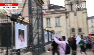 VIDÉO. Après le 49.3, action coup de poing d’une centaine de manifestants sur la préfecture à Angers