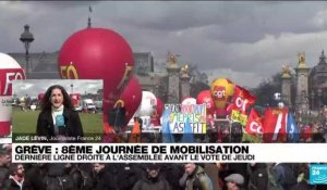 8e journée de mobilisation contre la réforme des retraites : le cortège parisien sur le départ