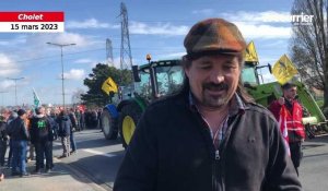 VIDÉO. Grève du 15 mars à Cholet : « Des gens vont mourir juste après la retraite pour des raisons de santé » alerte un paysan