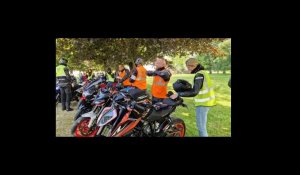 Bénédiction des motos à l'abbaye d'Ourscamp