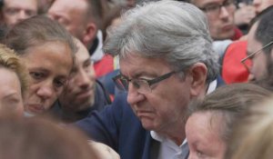 Vertbaudet: à Tourcoing, Jean-Luc Mélenchon affirme son soutien aux grévistes