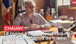 Emmanuel Liévin, maire de Chauny, évoque les difficultés liées à la fonction de maire