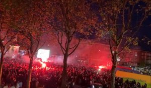 Dunkerque: la place Jean-Bart fête la montée de l'USLD en Ligue 2