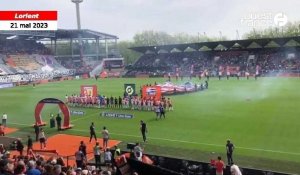 VIDÉO. La musique du bagad de Lann-Bihoué ouvre le match de Ligue 1 du FC Lorient pour la première fois