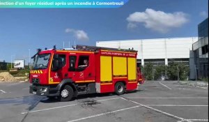 Cormontreuil: les pompiers éteignent un foyer résiduel après un nouvel incendie sur la friche Peugeot