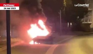 VIDÉO. Une voiturette incendiée en Deux-Sèvres à la suite d’une altercation
