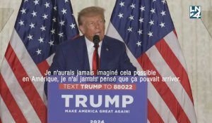 Inculpé, Trump dénonce une "insulte à la nation" devant ses partisans