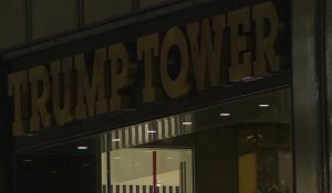 Images de la Trump Tower avant la comparution de Trump devant un juge