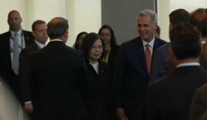 Rencontre entre la présidente de Taïwan et le chef republicain McCarthy en Californie