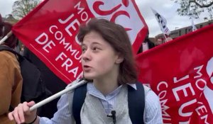 AMIENS manif ITW Stéphanie Magloire