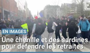 Réforme des retraites : les manifestants font la chenille sur du Patrick Sébastien à Lille