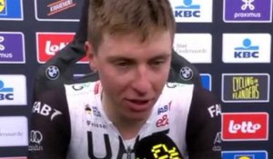 Tour des Flandres 2023 - Tadej Pogacar gagne en solo le Ronde, Mathieu van der Poel 2e, Mads Pedersen 3e,  Wout Van Aert 4e !