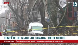 Tempête de glace au Canada : deux morts