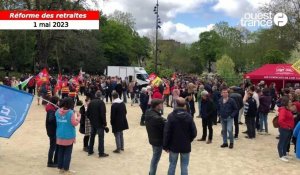 VIDÉO. Manifestation du 1er-Mai. A Saint-Brieuc, ils sont des milliers au parc des Promenades