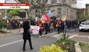 VIDÉO. Manifestations du 1er-Mai. À Avranches, 800 manifestants contre la réforme des retraites