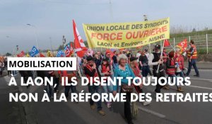 Manifestation du 1er mai contre la réforme des retraites à Laon