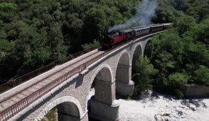 Alès : échappée aérienne au fil du rail du train à vapeur des Cévennes 
