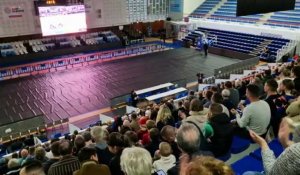 La retransmission du match Boulazac - Chalon, décisif pour le titre du SQBB, au palais des sports de Saint-Quentin