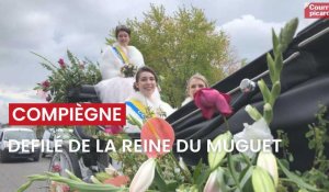 Défilé de la Reine du muguet à Compiègne, le 1er mai 2023