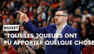 Après-match play-offs Champagne Basket - Orléans avec Thomas Andrieux, coach de l’Union marnaise