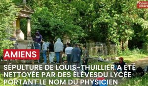 Ce mardi 30 mai, des élèves de 1ère SPE SVT du lycée Louis-Thuillier sont venus nettoyer la sépulture du physicien. Réaction de Jean-Yves Vilcot, professeur à l'origine du projet.