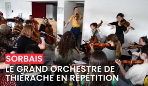 Le Grand orchestre de Thiérache en répétition à Sorbais
