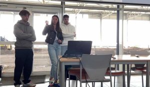 Bruay-la-Buissière : des élèves du lycée des travaux publics expliquent leur projet dans le cadre du métier de géomètre