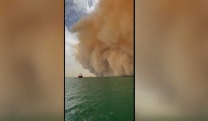 VIDÉO. Égypte : le canal de Suez englouti par une immense tempête de sable 