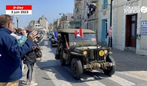 VIDEO. 79e D-Day. De Luc-sur-Mer à Courseulles : des véhicules militaires paradent sur la Côte de Nacre