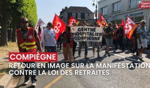 Manifestation à Compiègne contre la loi sur les retraites, mardi 6 juin 2023