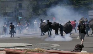 Réforme des retraites: quelques tensions lors de la manifestation à Nantes