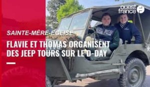 Vidéo. 79e D-Day. Flavie et Thomas proposent des visites guidées en Jeep, d’Utah Beach à Carentan