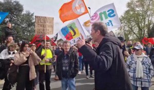 Manifestation contre la réforme des retraites à Compiègne