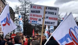 Neuvième manifestation à Saint-Quentin contre la réforme des retraites