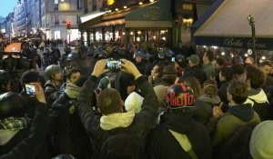 Manifestation sauvage au coeur de Paris contre la réforme des retraites