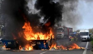 Retraites: des actions de blocage perturbent la circulation près de Rennes