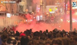 Gaz lacrymogène, véhicules en feu, charges... incidents en marge des manifestations à Paris