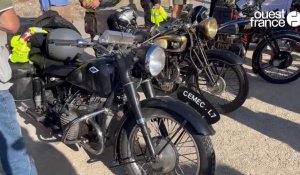 VIDÉO. À Dinan, la France à motos anciennes fait une halte dans les Côtes-d'Armor