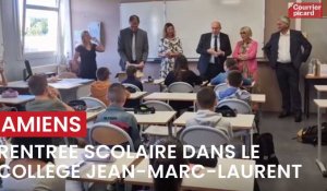 Rentrée scolaire dans le collège Jean-Marc-Laurent à Amiens