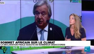 Sommet africain sur le climat : la déclaration finale suscite de nombreux désaccords