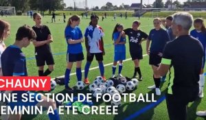 Ouverture d'une section sportive "foot féminin" au collège Jacques-Cartier, à Chauny.
