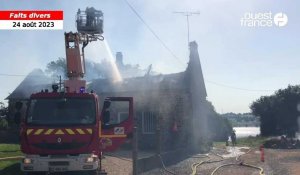 VIDÉO. Une vingtaine de pompiers mobilisés sur un feu d’habitation dans le Nord Mayenne