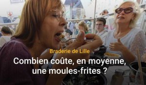 Braderie de Lille : combien coûte, en moyenne, une moules-frites ?