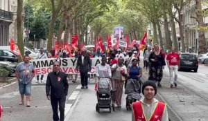 Saint-André-lez-Lille : manifestation des sans-papiers en grève d’Emmaüs