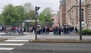 Manifestations de lycéens devant Montebello et Fenelon à Lille