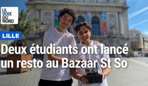 Deux étudiants ont lancé un  resto solidaire et éphémère au Bazaar Saint-So