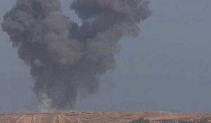 Des panaches de fumée au-dessus de Rafah suite à des frappes