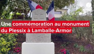 VIDÉO. Hommage et commémoration au monument du Plessix à Maroué en Lamballe-Armor
