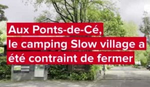 Inondé, le camping des Ponts-de-Cé, près d'Angers, contraint de fermer