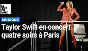 Taylor Swift devant 45000 spectateurs pour le premier de ses quatre concerts de l'Eras Tour à Paris